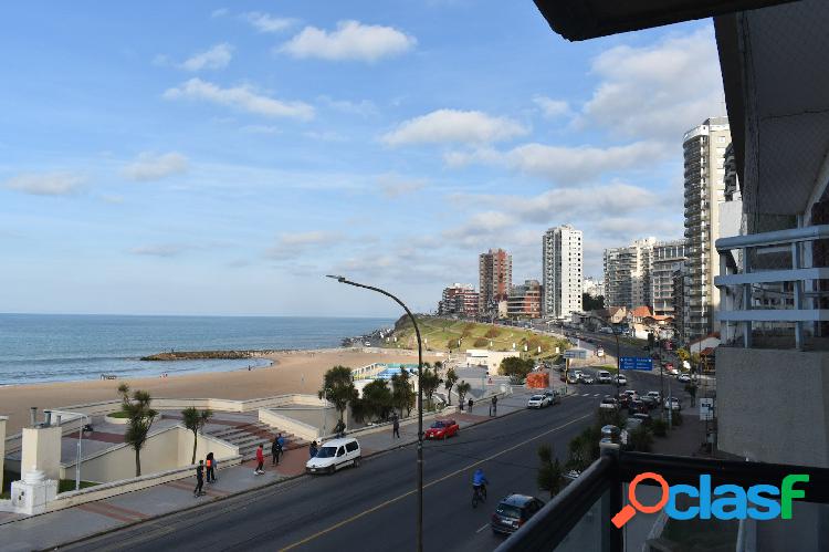 ALQUILER TEMPORARIO - SEMIPISO FRENTE AL MAR CON COCHERA -