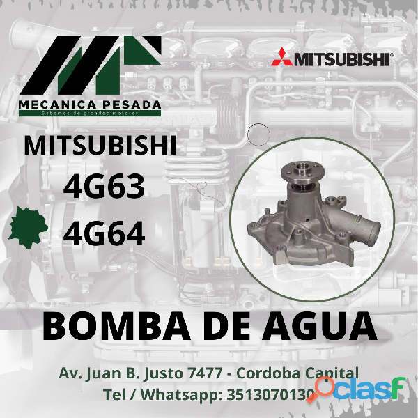 BOMBA DE AGUA MITSUBISHI 4G63 4G64