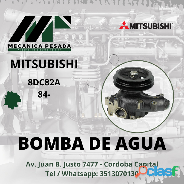 BOMBA DE AGUA MITSUBISHI 8DC82A 84