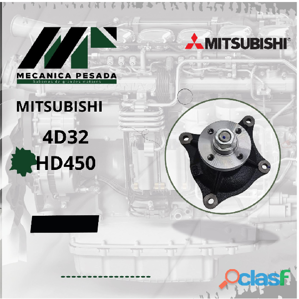 BOMBA DE AGUA MITSUBISHI 4D32 HD450