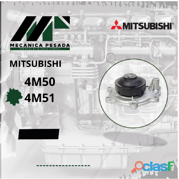 BOMBA DE AGUA MITSUBISHI 4M50 4M51