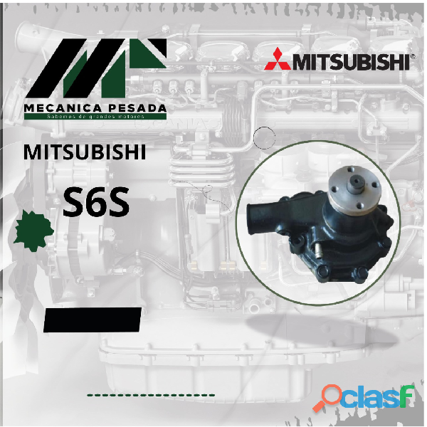 BOMBA DE AGUA MITSUBISHI S6S