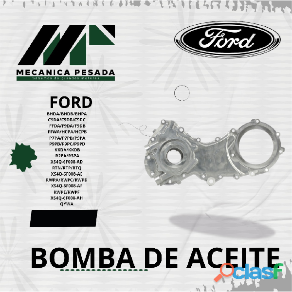 BOMBA DE ACEITE FORD FFWA/HCPA/HCPB P7PA/P7PB/P9PA/
