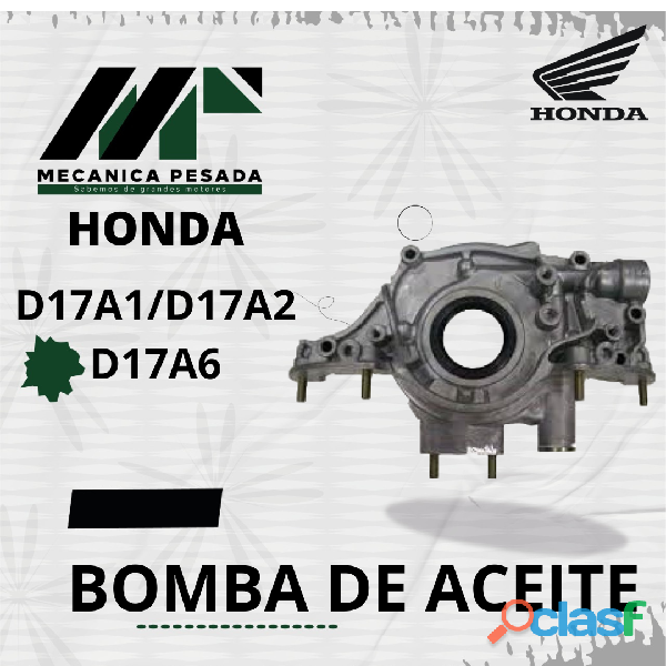 BOMBA DE ACEITE HONDA D17A1/D17A2 D17A6