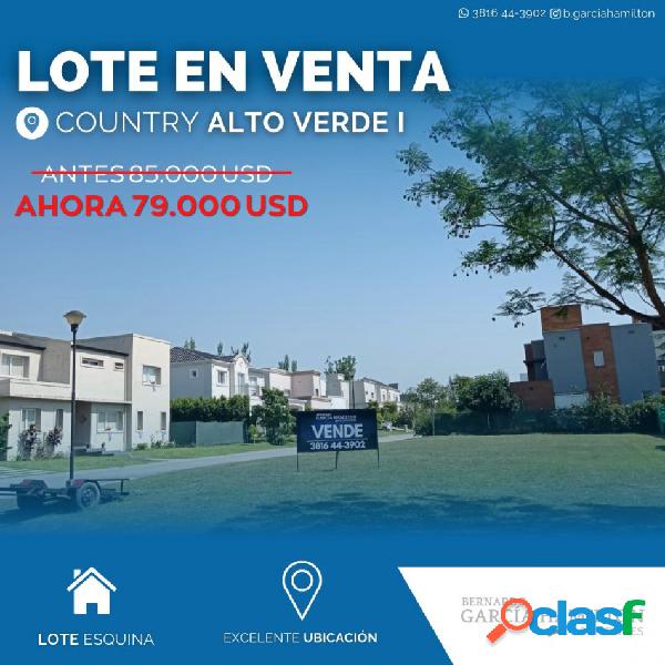 VENTA TERRENO BARRIO PRIVADO ALTO VERDE 1