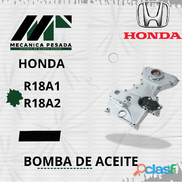 BOMBA DE ACEITE HONDA R18A1 R18A2