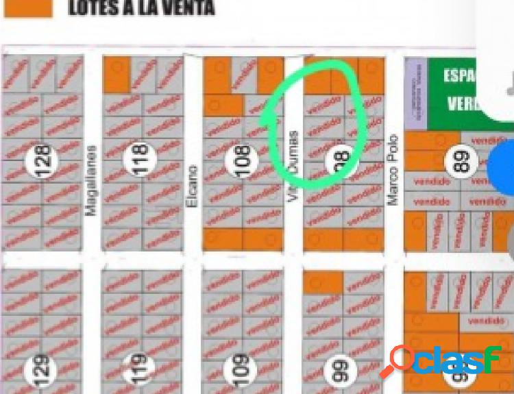 Lote en Santa Elena de 540 m2.