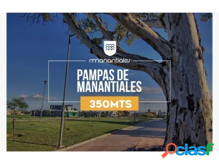 LOTE PAMPAS DE MANANTIALES 350m2
