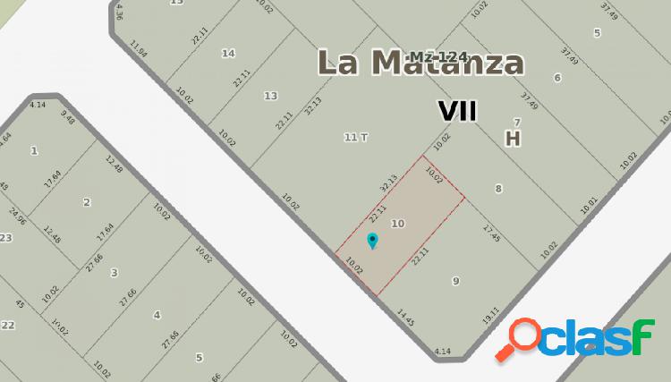 VENTA LOTE DE 222 M2 EN VILLA LUZURIAGA