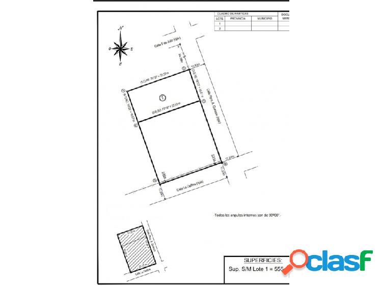 Vendo Terreno de 555 M2 en Herrera, Entre Ríos.