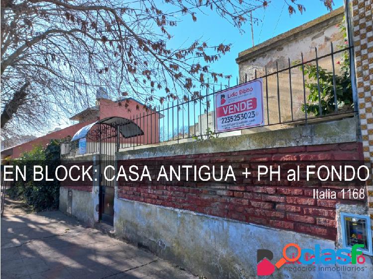 EN BLOCK: CASA ANTIGUA + PH al FONDO