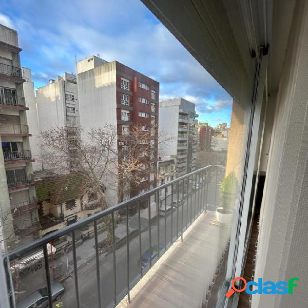 Impecable departamento reciclado 2 ambientes al frente con