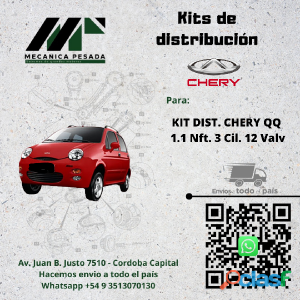 KIT DE DISTRIBUCION CHERY QQ 1.1