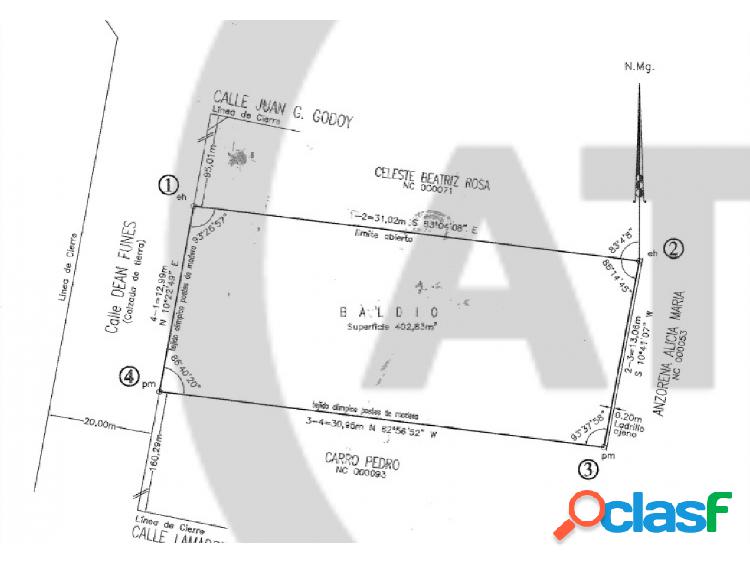 Lote Baldio en Venta Dorrego Guaymallen Mendoza