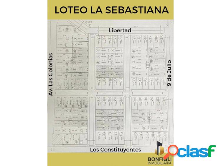 NUEVO LOTEO "LA SEBASTIANA"