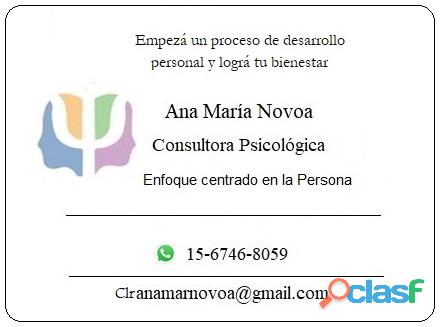 Consultora Psicológica Ana María Novoa