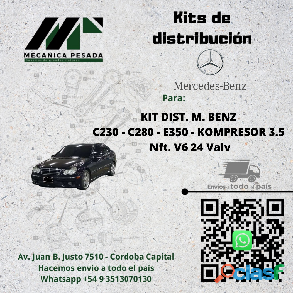 KIT DE DIST. MERCEDES BENZ C230