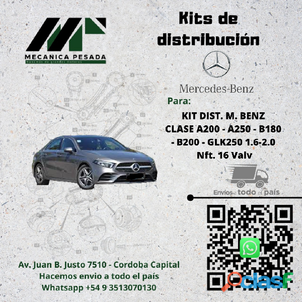 KIT DE DIST. MERCEDES BENZ CLASE A250