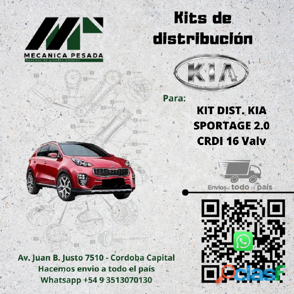 KIT DE DISTRIBUCION KIA SPORTAGE 2.0