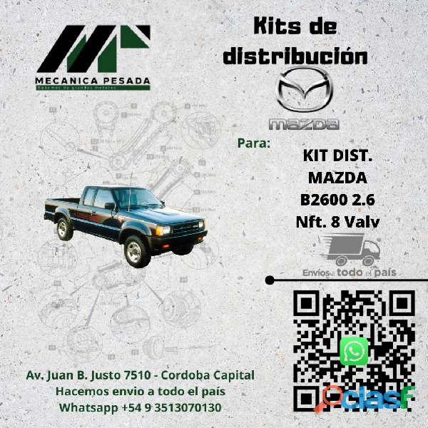 KIT DE DISTRIBUCION MAZDA B2600