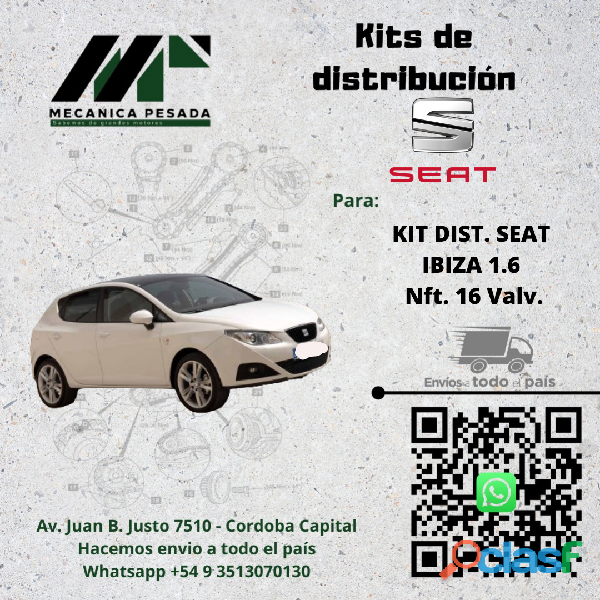 KIT DE DIST. SEAT IBIZA 1.6