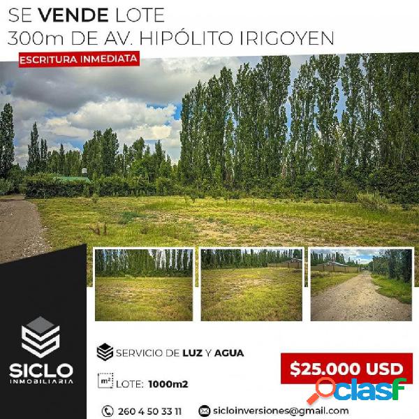 VENDO LOTE EXCELENTE UBICACION, SAN RAFAEL MENDOZA