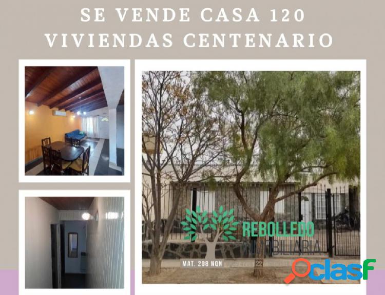 Se vende casa 120 viviendas Centenario