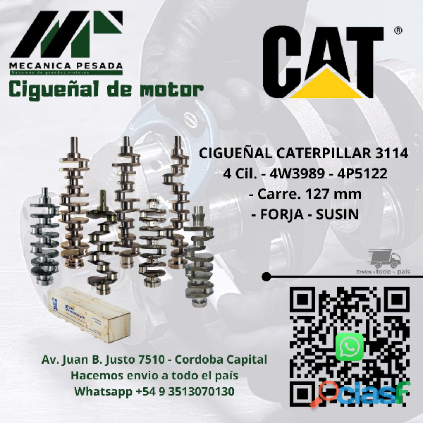CIGUEÑAL CATERPILLAR 3114