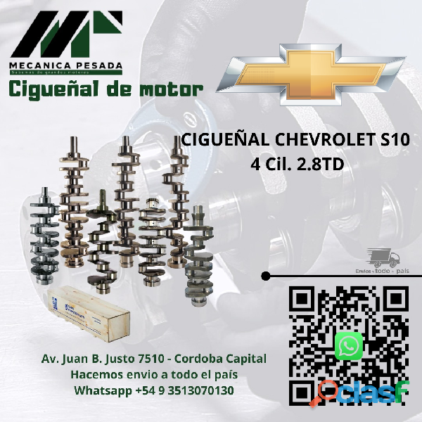 CIGUEÑAL CHEVROLET S10 2.8TD