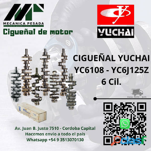 CIGUEÑAL YUCHAI YC6108 YC6J125Z
