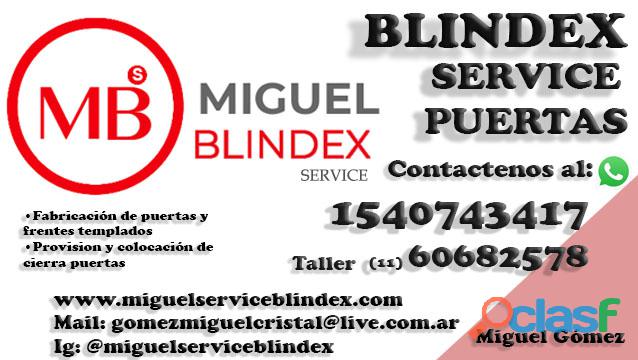 SERVICE PUERTA BLINDEX CAMBIO FRENO HIDRAULICO DE PISO