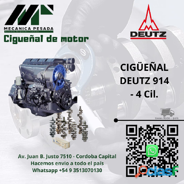 CIGÜEÑAL DEUTZ 914 4 Cil