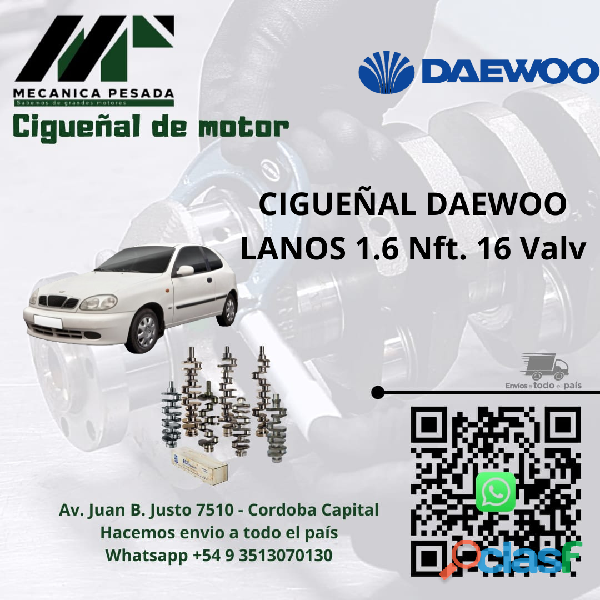 CIGUEÑAL DAEWOO LANOS 1.6