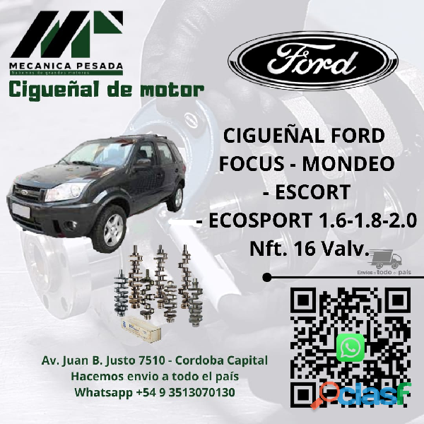 CIGUEÑAL FORD FOCUS MONDEO ESCORT ECOSPORT 1.6 1.8 2.0