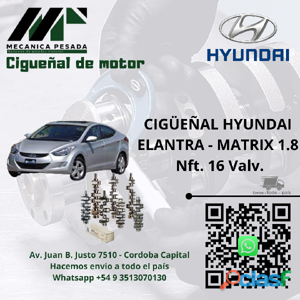 CIGUEÑAL HYUNDAI ELANTRA MATRIX 1.8