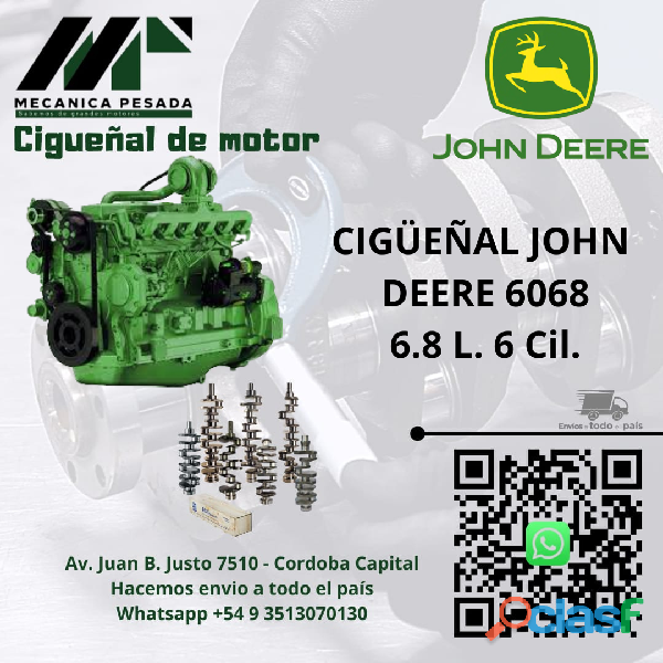 CIGUEÑAL JONH DEERE 6068