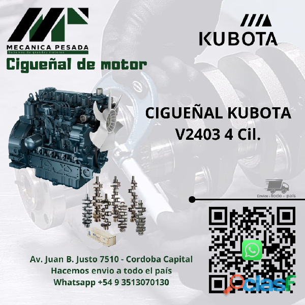 CIGUEÑAL KUBOTA V3300