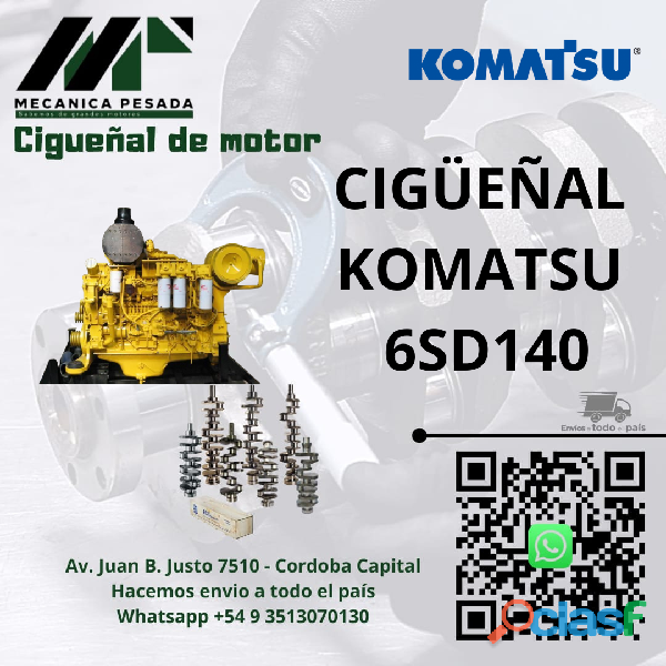 CIGÜEÑAL KOMATSU 6SD140