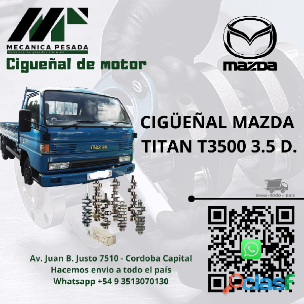 CIGÜEÑAL MAZDA TITAN T3500 3.5 D