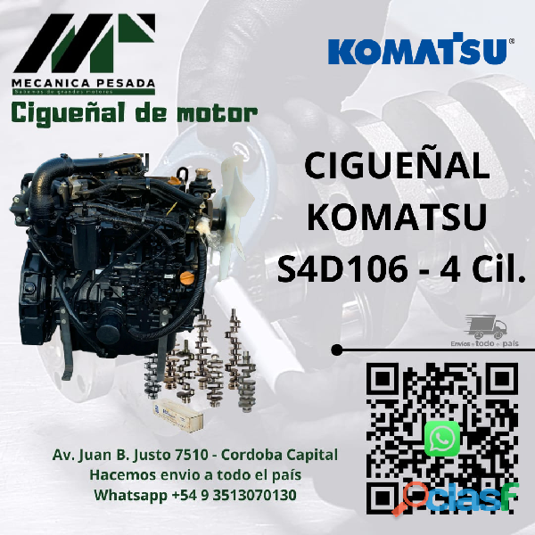 CIGUEÑAL KOMATSU S4D106