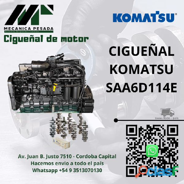 CIGUEÑAL KOMATSU SAA6D114E