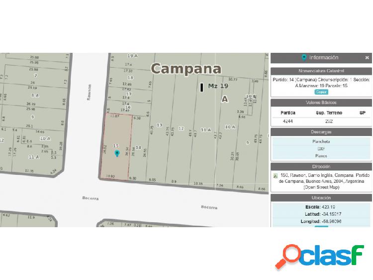 Lote centrico para desarrollo inmobiliario en venta