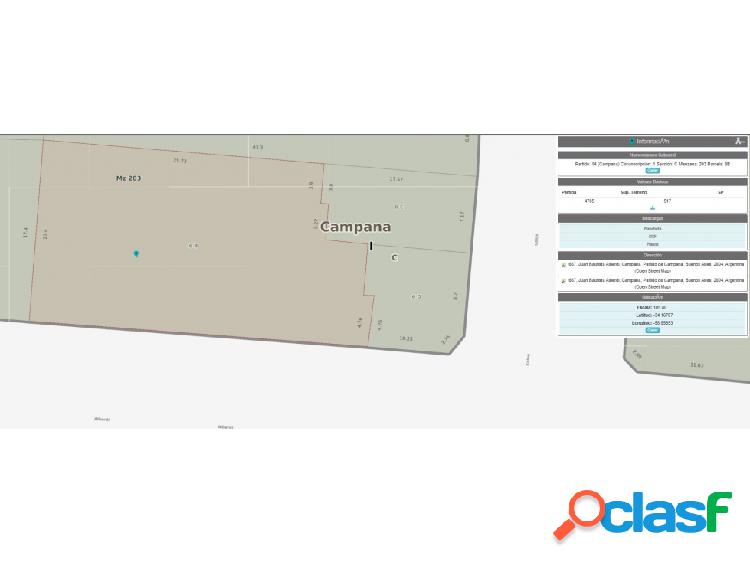 Lote de terreno para edificar