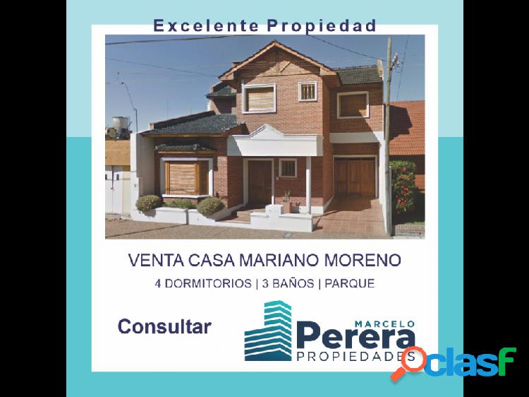 Venta | Casa | 4 dorm | Mariano Moreno