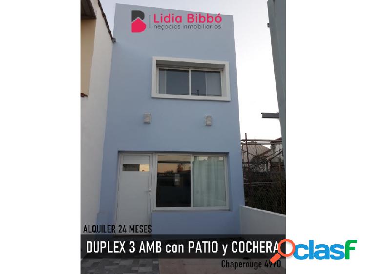 ALQUILER 12 MESES - DUPLEX 3 AMB con COCHERA zona ZACAGNINI