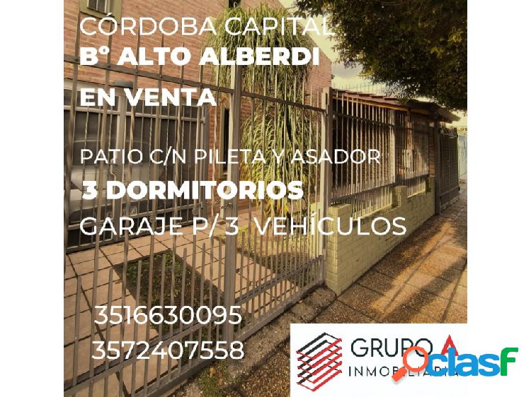 venta Alto Alberdi casa muy amplia 3 dormitorios