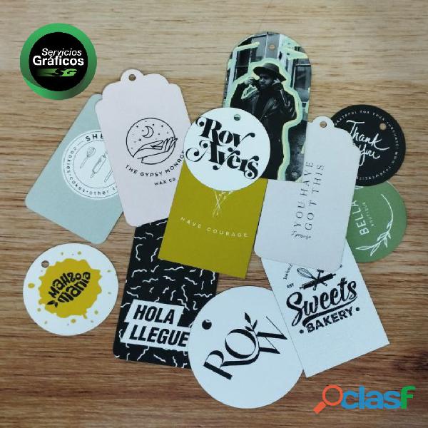 Hang Tags Con Diseño Personalizado
