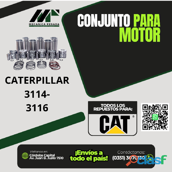 CONJUNTO DE MOTOR CATERPILLAR 3114 3116