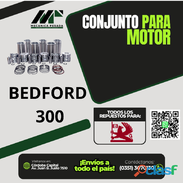 CONJUNTO PARA MOTOR BEDFORD 300