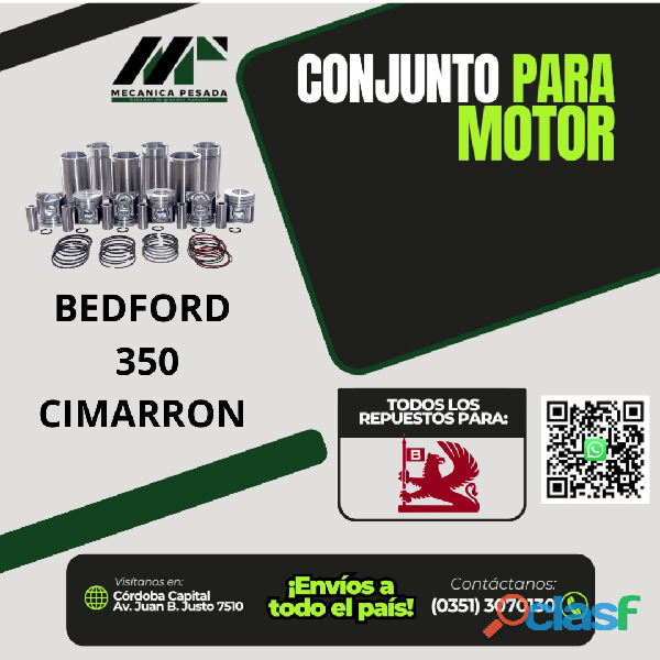 CONJUNTO PARA MOTOR BEDFORD 350 CIMARRON